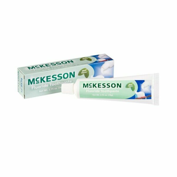 Mckesson Toothpaste, Mint Flavor, Tube, 2.75 oz 16-9570